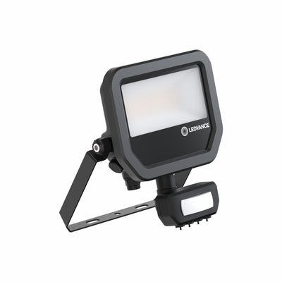 LED Projektør 17W 2200 lumen 3000K IP65 Sort med bevægelses- og lyssensor