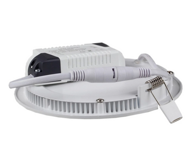 LCB LED indbygget spot rund aluminium 10.5W 3000K varm hvid IP20 CRI 80 udskæring 74mm 220-240V CE RoHS