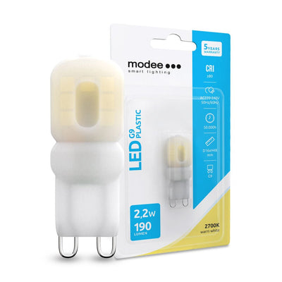 Modee LED lamp G9 2W 170 lumen 3000K warm white light