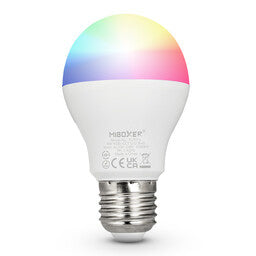 MIBOXER LED Lampe E27 6W RGB+CCT smart pære med farveskiftende lys og justerbart hvidt til alsidig brug