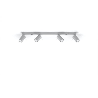 Sollux Lighting LED loftspot RING, 4xGU10, IP20, aluminium mat guld, 220-240V, CE RoHS