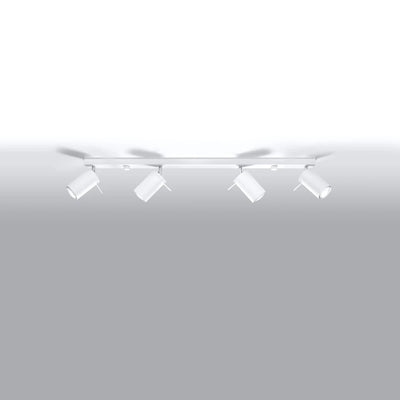 Sollux Lighting LED loftspot Hvid RING, 4xGU10, IP20, Aluminium, 220-240V, CE RoHS