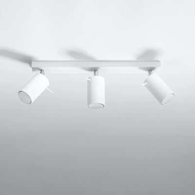 Sollux Lighting LED loftspot med 3x GU10 fatninger, IP20, 220-240V, Mat Guld Messing finish