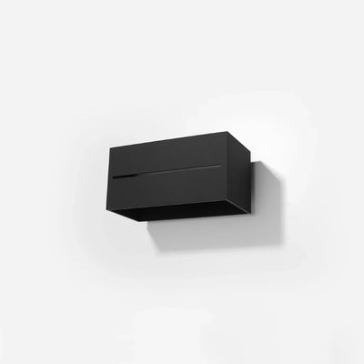 Sollux Lighting LOBO MAXI LED væglampe Sort, IP20, aluminium, 220-240V, maks 50W, CRI 80, CE RoHS