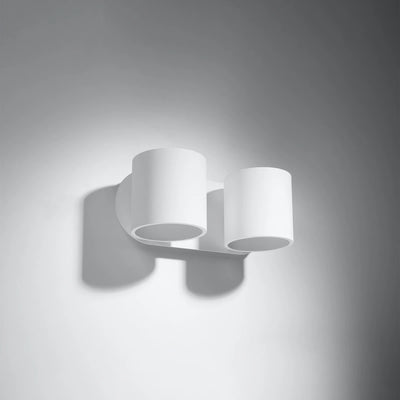 Sollux Lighting ORBIS 2 væglampe LED kompatibel, IP20, 220-240V, Aluminium Mat Guld Finish, CE RoHS