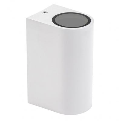 Spectrum LED GU10 Væglampe Hvid IP54 To-vejs Udendørs Indendørs 2x6W 250V 150x73x95mm