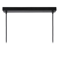 Lucide RUBEN pendellampe, 4xE27 fatninger, Sort & Satin messing, metalarmatur, 1520mm højde, IP20 dæmpbar