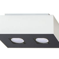 Sollux Lighting plafondspot mono 2 white LED, 50W max, 104mm length, IP20 rated