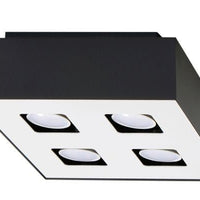 Sollux Lighting plafondspot mono 4 zwart LED lamp 50W 220-240V 80 CRI