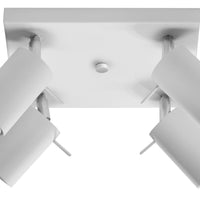 Sollux lighting LED plafondspot with 4 x GU10 sockets, IP20, 220-240V, 80 CRI