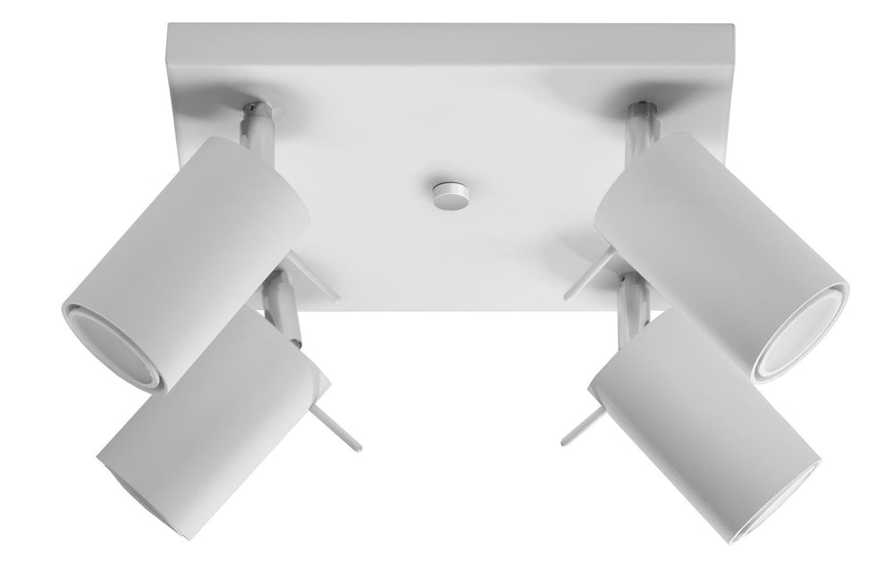 Sollux lighting LED plafondspot with 4 x GU10 sockets, IP20, 220-240V, 80 CRI