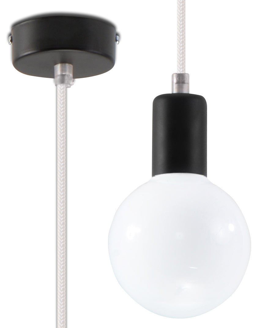 Sollux Lighting LED hanglamp EDISON wit 220-240V 4000K 5 jaar garantie
