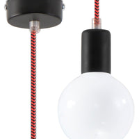 Sollux Lighting LED lamp Tsong black & red pendant - 220-240V AC, CE & RoHS certified, IP20