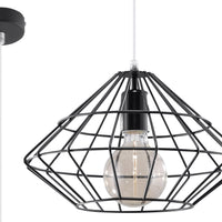 Sollux Lighting Umberto black pendant lamp, LED, 220-240V, IP20, 80 CRI, aluminum, 104mm