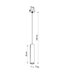 Sollux Lighting LED lamp, IP20, 220-240V, CRI 80-89, 4000K matte gold brass