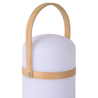 Lucide JOE rechargeable LED table lamp IP44 White, 3W dim to warm 2800K-3200K, USB charging, indoor outdoor use