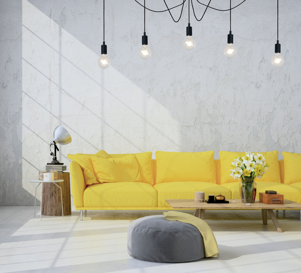 Lucide FIX moderne hængelampe, 5xE27 fatninger, Sort metal, rundt design, justerbar højde, IP20