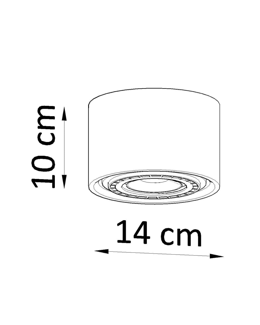 Sollux lighting led plafondspot natural wood finish with 13mm width