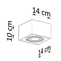 Plafondspot Quatro 1 natuurlijk hout LED lamp 220-240V 50-60Hz