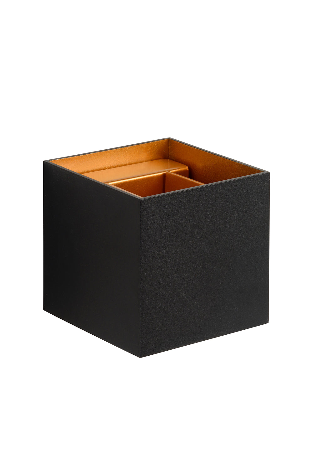 Lucide XIO LED væglampe dæmpbar G9 1x4W 2700K justerbar lysvinkel Sort moderne firkantet design