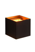 Lucide XIO LED væglampe dæmpbar G9 1x4W 2700K justerbar lysvinkel Sort moderne firkantet design