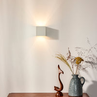 Lucide XIO LED væglampe, dæmpbar G9 4W 2700K, justerbar lysvinkel, kvadratisk aluminium Hvid, IP20