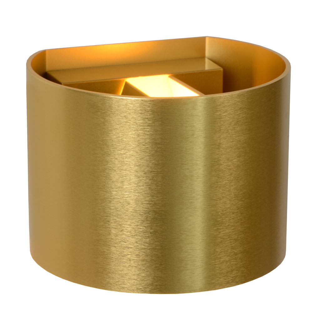 Lucide XIO wall light LED dimmable G9 3.5W 2700K adjustable beam angle Matte Gold Brass IP20