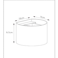 Lucide XIO LED wall lamp, dimmable G9 3.5W 2700K, adjustable beam angle, Dark Grey modern aluminum