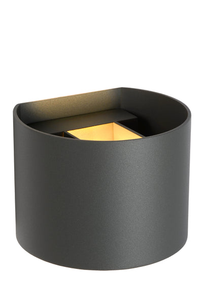 Lucide XIO LED væglampe, dæmpbar G9 3.5W 2700K, justerbar lysvinkel, Mørkegrå moderne aluminium