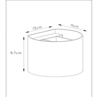 Lucide XIO LED wall light, dimmable G9 3.5W 2700K, adjustable beam angle, Rust Brown, IP20 aluminium