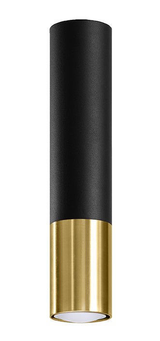 LED plafondspot black gold loopez with GU10 socket from Sollux Lighting