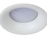 Lucide ZIVA LED indbygget badeværelses-spot, GU10 fatning, IP44, rund aluminium, Sandhvid, Ø84mm