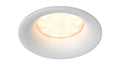 Lucide ZIVA LED recessed bathroom spotlight, GU10 socket, IP44, round aluminium, Sand White, Ø84mm