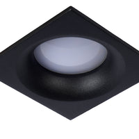 Lucide ZIVA indbygget LED spot Sand Sort, 1xGU10, IP44 badeværelseslampe, firkantet aluminium 85x85mm