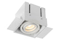 Lucide TRIMLESS indbygget spotlight, 1xGU10, firkantet, Sandhvid, IP20, moderne aluminiumsdesign