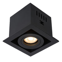 Lucide CHIMNEY indbygget LED-spot, 1xGU10, dæmpbar, maks. 50W, 220-240V, IP20, Sort aluminium