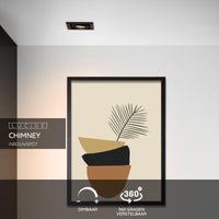 Lucide CHIMNEY indbygget LED-spot, 1xGU10, dæmpbar, maks. 50W, 220-240V, IP20, Sort aluminium