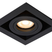 Lucide CHIMNEY indbygget LED-spot, 1xGU10, dæmpbar, maks. 50W, 220-240V, IP20, Sort aluminium