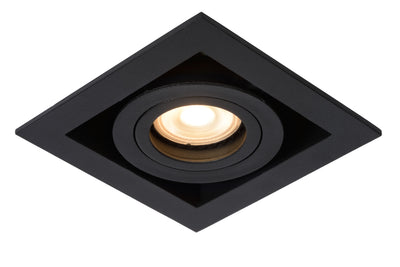 Lucide CHIMNEY indbygget LED-spot, 1xGU10, dæmpbar, maks. 50W, 220-240V, IP20, Sort aluminium
