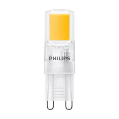 Philips CorePro LED capsule G9 2W 220 lumens for warm white lighting replacing 25W bulbs