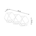 Plafondspot woody 3 natural wood with LED lamp by Sollux Lighting