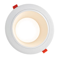 Spectrum LED indbygget spot 30W 2400 lumen 3000K varm hvid IP44 Hvidt armatur 230mm udskæring