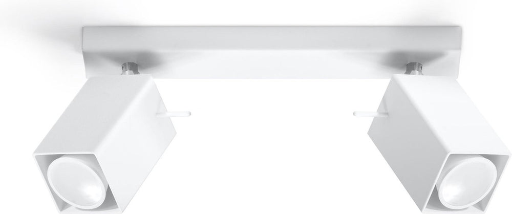 LED plafond spotlight white merida 2 GU10 sockets - sollux lighting