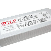 GLP 12V 192W 16A IP67 vandtæt LED strømforsyning