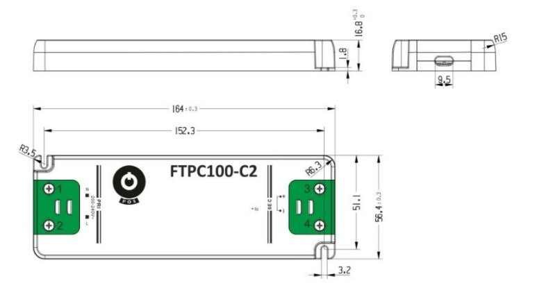 GLP LED strømforsyning 24V 100W 4.17A IP20 driver CE RoHS med pålidelig ydeevne til indendørs belysning