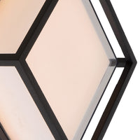 Lucide SINGA LED væglampe indendørs udendørs 10W 3000K IP54 Sort støbt aluminium moderne design