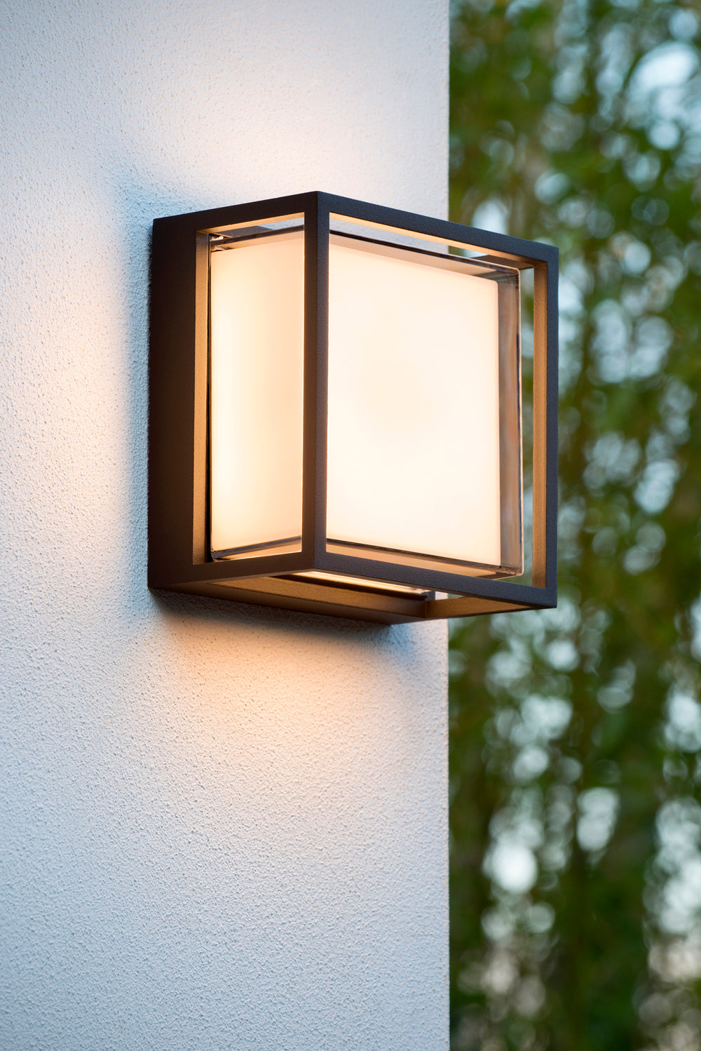 Lucide SINGA LED wall light indoor outdoor 10W 3000K IP54 Black die-cast aluminum modern design