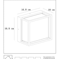 Lucide SINGA LED væglampe indendørs udendørs 10W 3000K IP54 Sort støbt aluminium moderne design