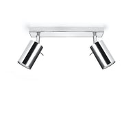 Sollux Lighting LED plafondspot chrome RING with 2 GU10 sockets, 50W, IP20
