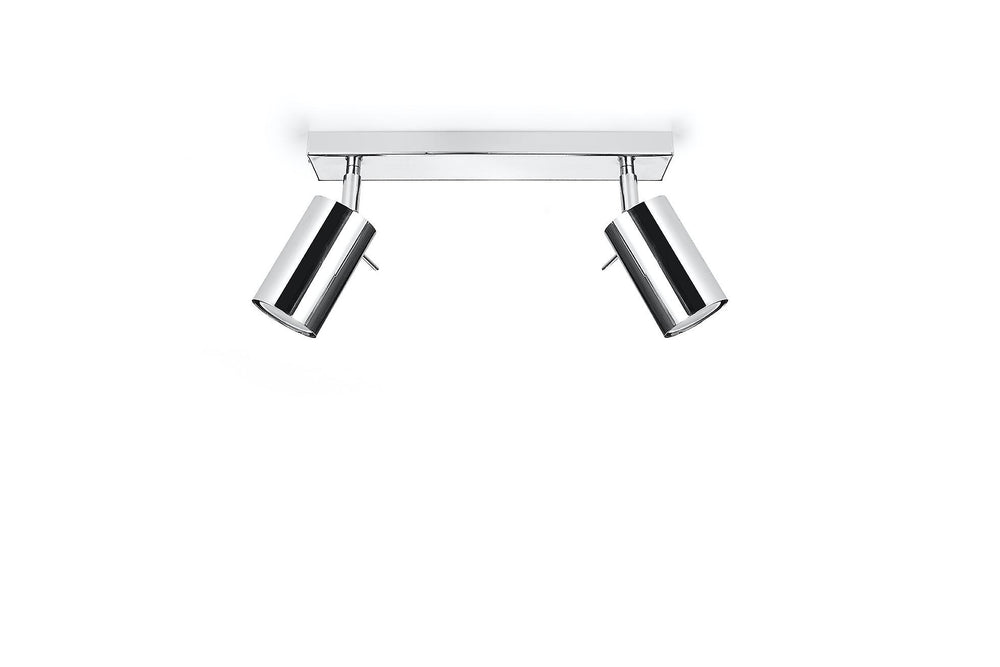 Sollux Lighting LED plafondspot chrome RING with 2 GU10 sockets, 50W, IP20